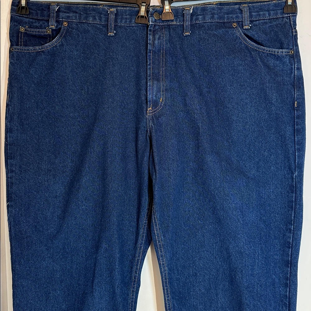 Rural King Regular-Fit Big Man Cotton Denim Dark Wash Blue Jeans 50x30 - Picture 3 of 10